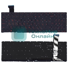 Клавиатура для ноутбука Asus ROG GL552VW черная с красной подсветкой