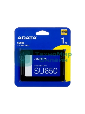 Накопитель SSD ADATA Ultimate SU650, 1Tb, SATA III, 2.5