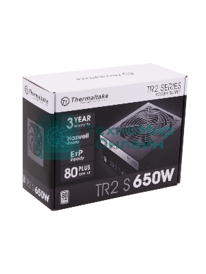 Блок питания Thermaltake TR2 S 650W Retail (PS-TRS-0650NPCWEU-2), 650Вт, 80 PLUS,120мм, черный