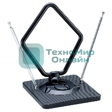 Антенна комнатная DVB-T2 и ДМВ+МВ активная Сигнал SAI-975 усы 1м кабель 3м, с регулятором