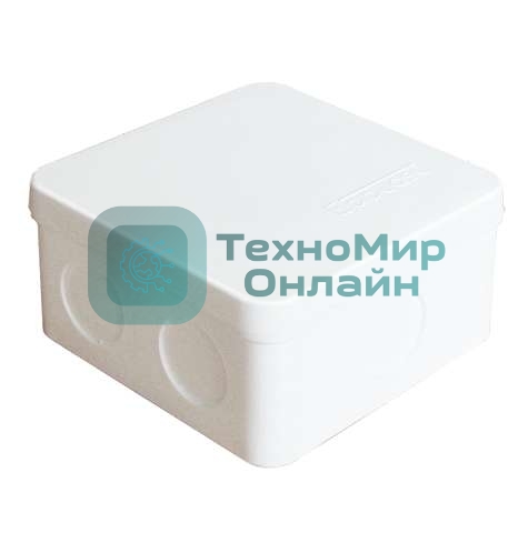 Коробка распределительная ОП 84х84х45 7 выходов без гермовводов IP54 крышка защелкивающаяся бел. Epplast 125101