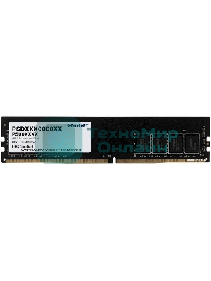 Оперативная память Patriot Signature, DDR4, 16GB (1x16 GB), 3200 MHz, CL22, DIMM