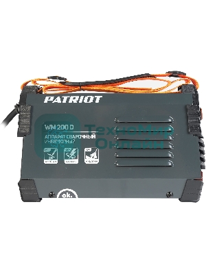 Сварочный аппарат Patriot WM200D инвертор ММА 9.1кВт