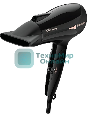 Фен Panasonic EH-NE66-K865 черный, 2000 Вт, ионизация, компактный