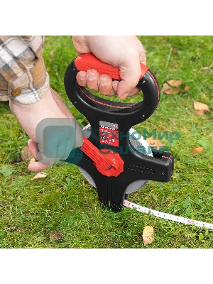 Рулетка геодезическая Matrix 50 м х 12,5 мм, металлическая лента, открытый корпус