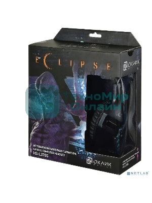 Наушники с микрофоном Oklick HS-L370G ECLIPSE черный 1.9м мониторы оголовье