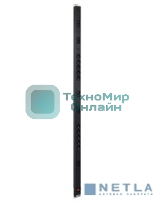 Блок распределения питания ЦМО R-16-10S-10C13-V-1420 верт.размещ. 10xSchuko 10xC13 базовые 16A без вилки