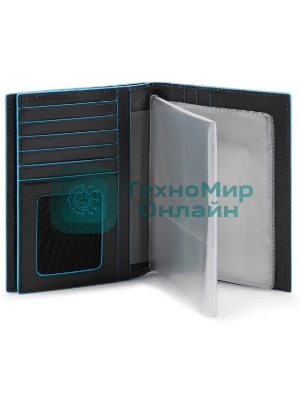 Обложка для документов Piquadro Blue Square PP5246B2R/N черный натур.кожа