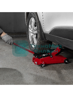 Домкрат гидравлический подкатной MTX 2 т, 140-340 мм, в пласт. кейсе