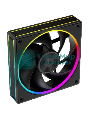 Вентилятор для корпуса ID-Cooling AF-127-ARGb-K черный, 120 мм, 2000 об/мин, 29.9 дБ, 4 pin