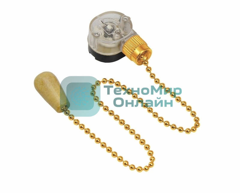 Выключатель Rexant для настенного светильника c деревянным наконечником 