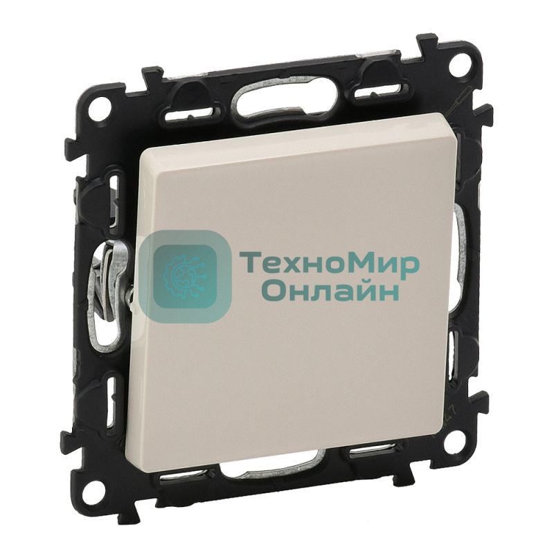 Механизм выключателя 1-кл. СП Valena Life 10А IP20 250 В 10АХ с лицевой панелью; безвинтовые зажимы сл. кость Legrand 752501