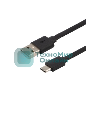 Кабель USB-Type-C Rexant 2,4A/PVC/flat/1м