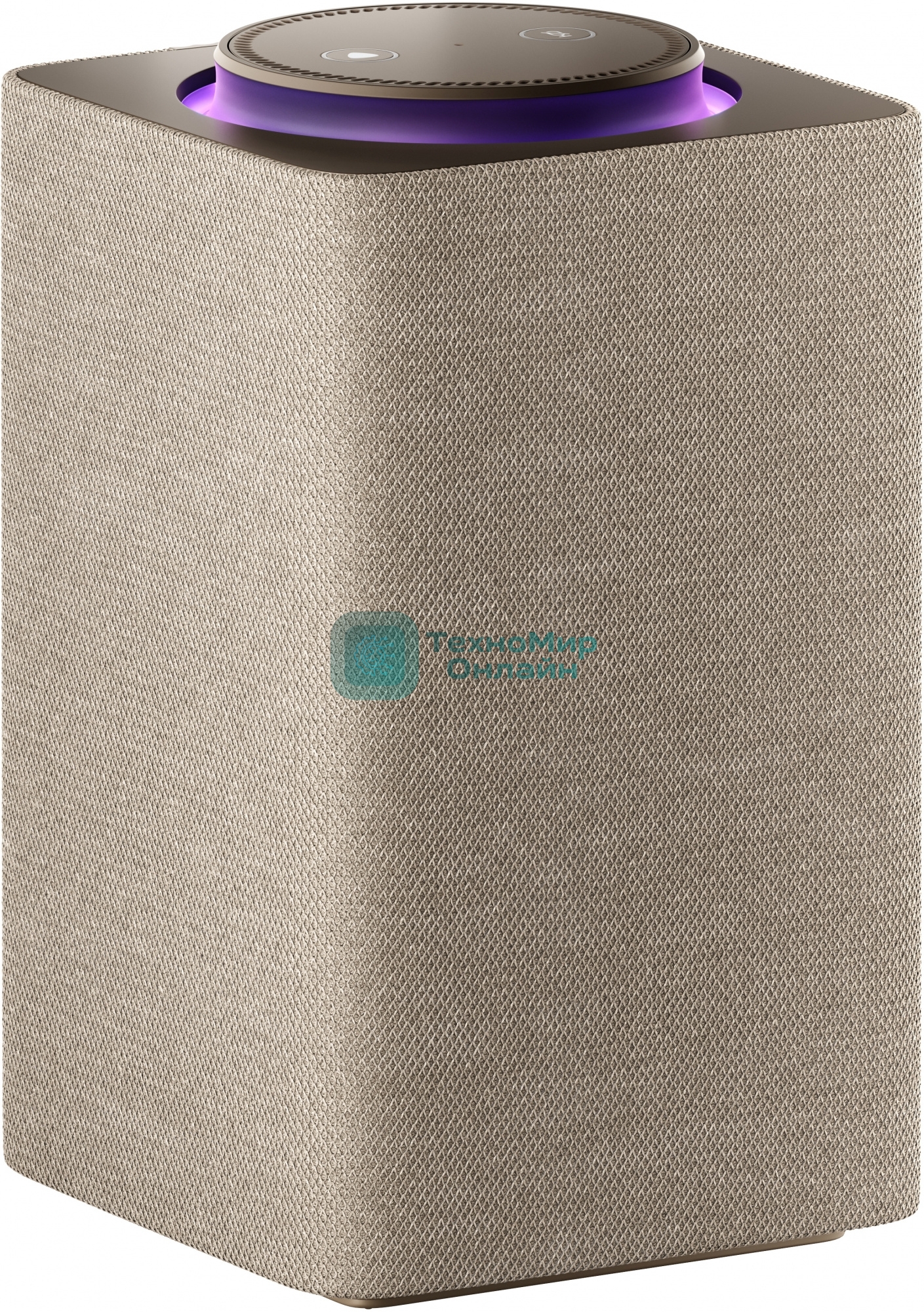 Умная колонка Яндекс Станция Макс, 65Вт, с экраном, 1 динамик, часы, Алиса, Wi-Fi, Bluetooth 5.0, Zigbee, бежевый