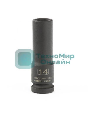 Головка ударная удлиненная шестигранная Stels 14 мм, 1/2