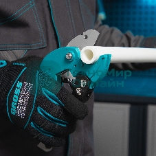 Ножницы для резки Gross 78420 изд. из ПВХ, D - до 36 мм, 2-х комп. рук-ки, рабочий стол для плоских изд.