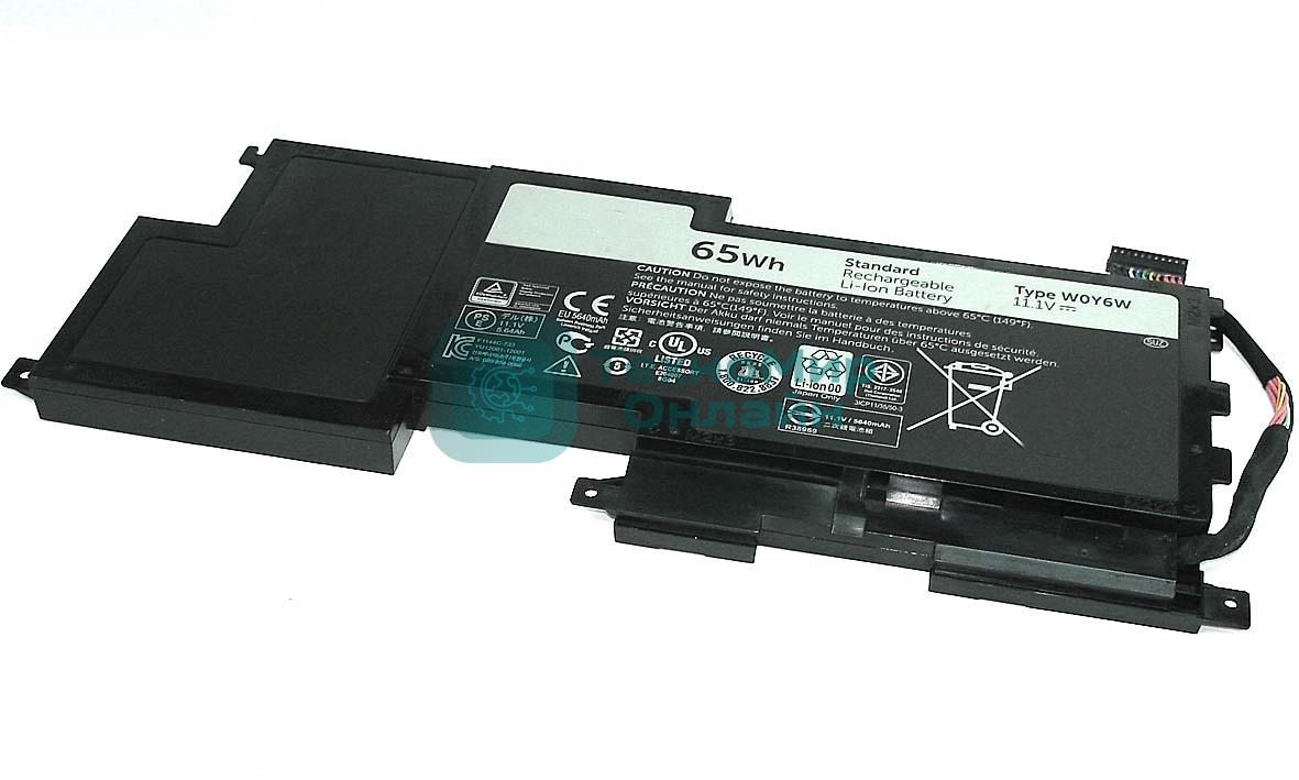 Аккумуляторная батарея для ноутбука Dell XPS 15-L521X 11.1V 65Wh W0Y6W