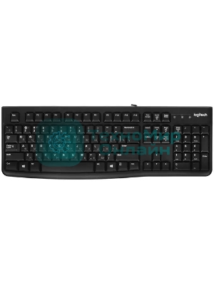 Комплект клавиатура+мышь Logitech MK120 проводной, USB, 1000 DPI, чёрный(заводская гравировка)