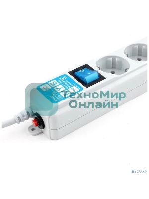 Фильтр-удлинитель Power Cube PRO SPL6-16-P-3М, 3,0 м, LC контур, 16А/3,5кВт 3*1,5мм