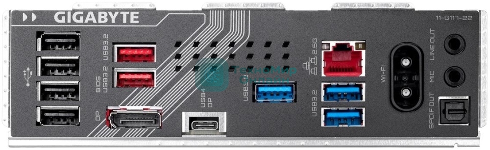 Материнская плата Gigabyte Z890 GAMING X WIFI7, LGA 1851, Intel Z890, 4xDDR5, 4xSATA, 4xM.2, 1xPCIe 5.0 x16, 2xPCIe 4.0 x4, 1xDP, 1xUSB-C, 1x 2.5Gb LAN, 3xUSB-A 3.2 Gen 1, 2xUSB-A 3.2 Gen 2, 4xUSB-A 2.0, 1xUSB4, 2x3.5 мм, 7.1, ATX