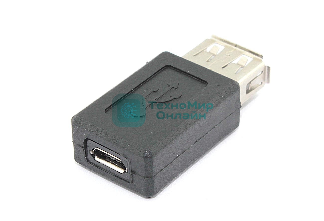 Переходник USB 2,0 тип A мама на Micro USB тип B мама