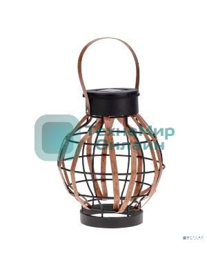 Светильник садовый Rexant Бамбук, 18см, 3000К, встроенный аккумулятор, солнечная панель, коллекция Бали