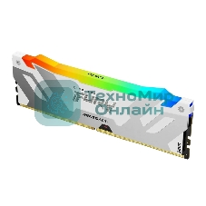 Оперативная память Kingston Fury Renegade, DDR5, 16Gb (1x16Gb), 7600MHz, CL38, DIMM, радиатор, RGB, белый