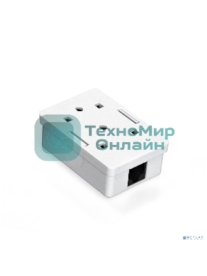 Розетка компьютерная внешняя ExeGate SM1-RJ45-C6 RJ-45 кат.6 UTP Krone/110