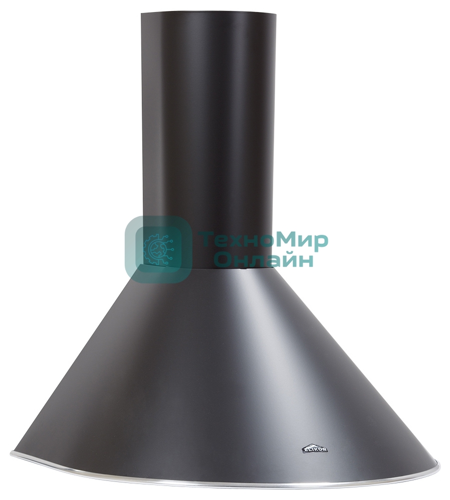 Вытяжка каминная Elikor Эпсилон 60П-430-П3Л черный/серебристый, 60 см, 430 куб. м/ч, 54 дБ