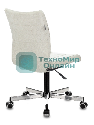 Кресло Бюрократ CH-330M/VELV20 молочный, велюр, 120 кг, механизм качания, без подлокотников