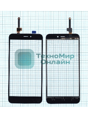 Сенсорное стекло (тачскрин) для Xiaomi Redmi 4X, черное