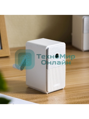 Точилка для карандашей механическая Deli 71160White, 1 отверстие, пластик, белый