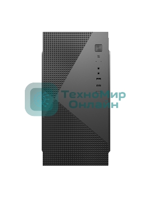 Компьютерный корпус с блоком питания 450Вт. Case Forza mATX, 450W, 2xUSB 2.0, Black, w/o FAN, 8 см fan PSU, power cord