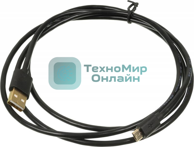 Кабель USB2.0 2A Square Connector USB A (m)/micro USB B (m) 1.5м позолоченные контакты