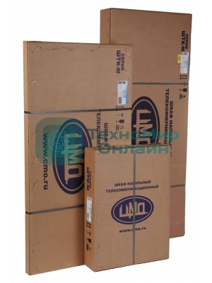 Шкаф коммутационный ЦМО ШТК-М-42.6.10-3ААА 42U 600x1020 мм пер. дв. металл задн. дв. стал. лист 2 бок. пан. направл. под закл. гайки 550 кг серый