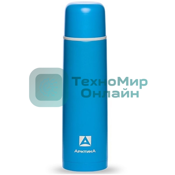 Термос Арктика, 102-750 синий, узкое горло 0,75 л, классический, цветной, холод/тепло 28 ч