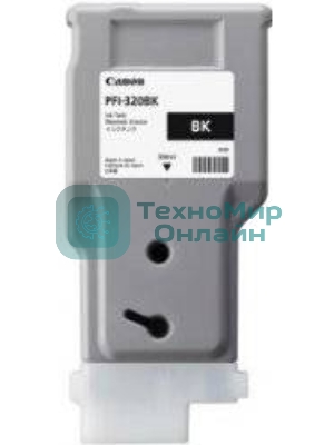 Картридж струйный Canon PFI-320 BK 2890C001 черный (300мл) для Canon Canon imagePROGRAF TM-200/205