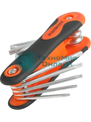 Набор ключей PATRIOT SKT-8F, TORX, T9-T40 складные, CRV, 8-в-1