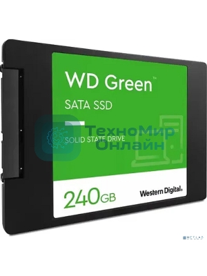 Накопитель SSD WD Green WDS240G3G0A, 240Gb, SATA III, 2.5