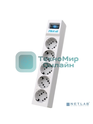 Сетевой фильтр Pilot SG 1.8 м (5 розеток) белый (коробка)