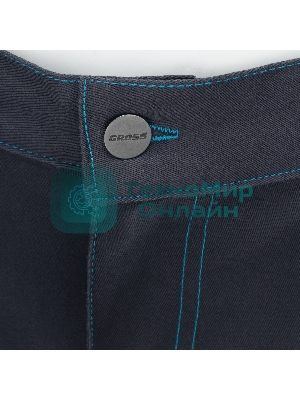 Брюки профессиональные рабочие, 97% хлопок 3% спандекс, M Gross