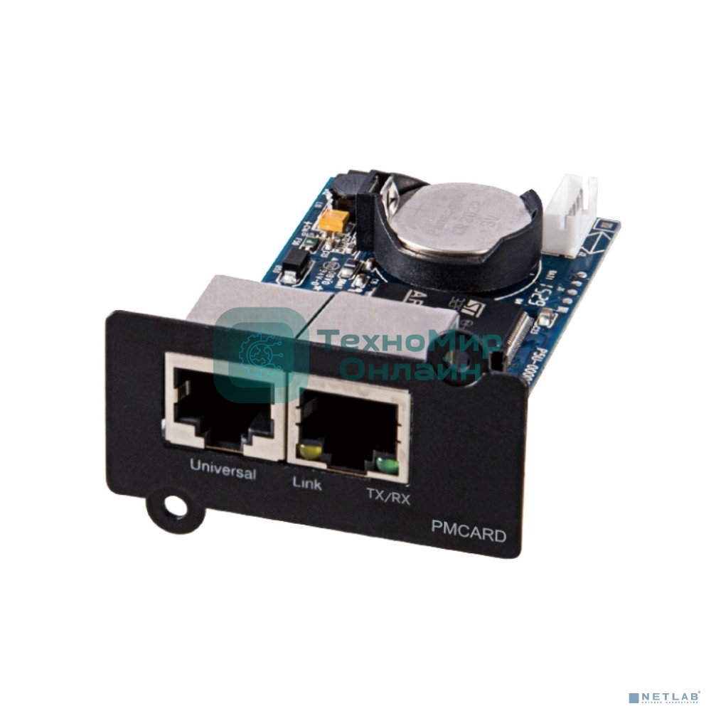 SNMP карта CBR PMC-01R для удаленного управления по сети Ethernet c Русским интерфейсом, 2xRJ45, PowerMaster