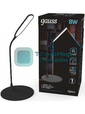 Светильник Gauss GT5022 настольный на подставке черный 8Вт