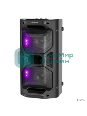 Портативная акустика Defender Rage 50 Вт Light/BT/FM/USB/LED/TWS черный