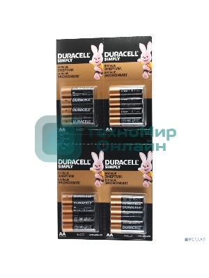 Батарейка DURACELL LR6-4BL BASIC 4x4 AA (16 шт. в упаковке)
