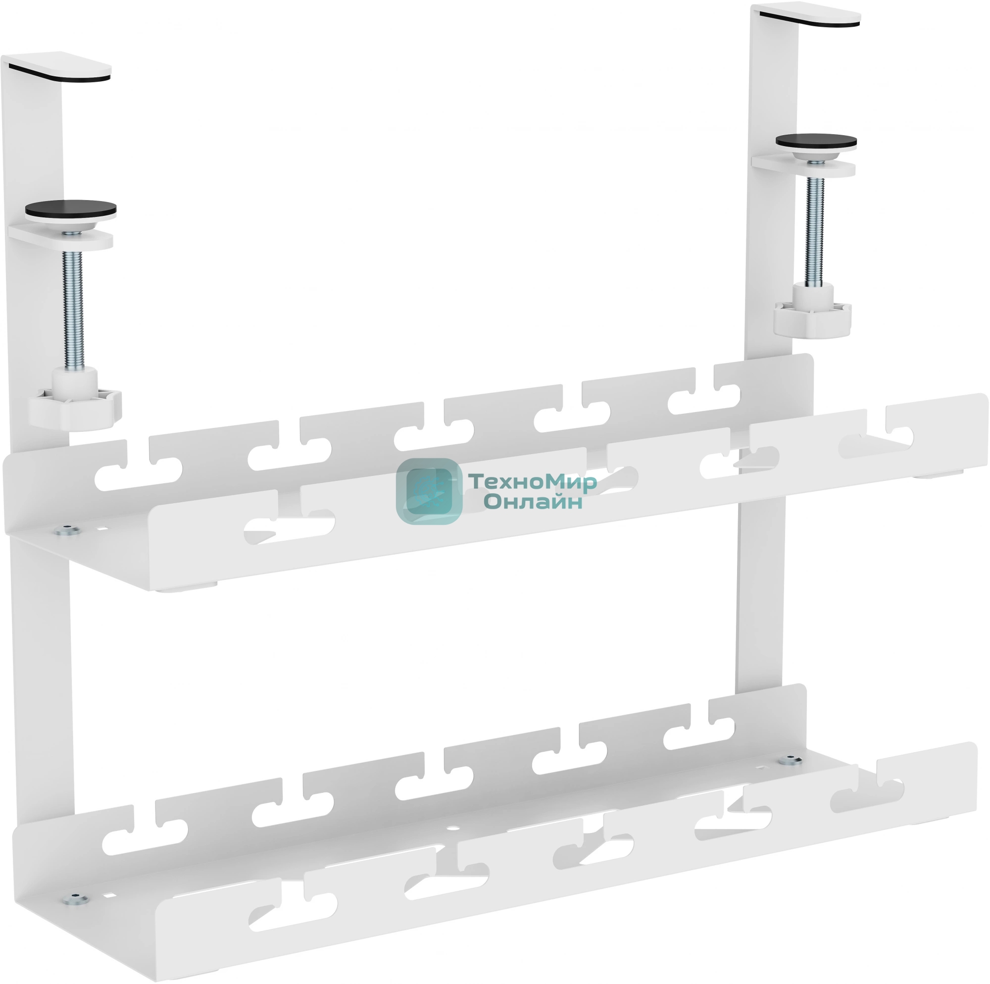 Кабель-канал Cactus CS-CM-400-2WT для столов 40x13.4x34.2 см белый