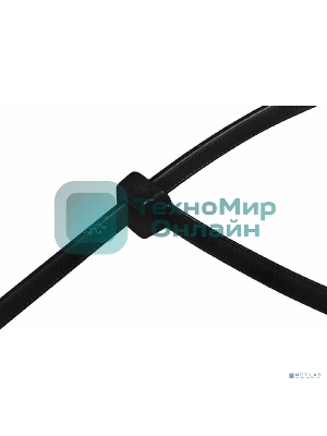 Хомут-стяжка кабельная нейлоновая Rexant 80 x2,5 мм, черная, упаковка 100 шт.