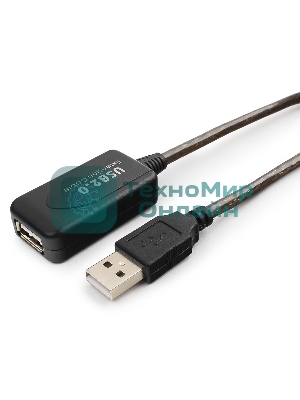 Кабель-удлинитель USB2.0 активный Gembird/Cablexpert UAE-01-5M, AM/AF, 5м