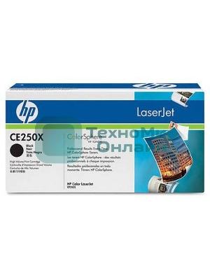 Картридж лазерный HP CE250X черный для CLJ CM3530/CP3525 10500 стр.