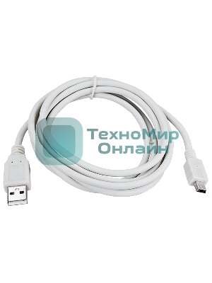 Кабель Rexant mini USB (male) штекер - USB-A (male) штекер, 3 м, серый (PE пакет)